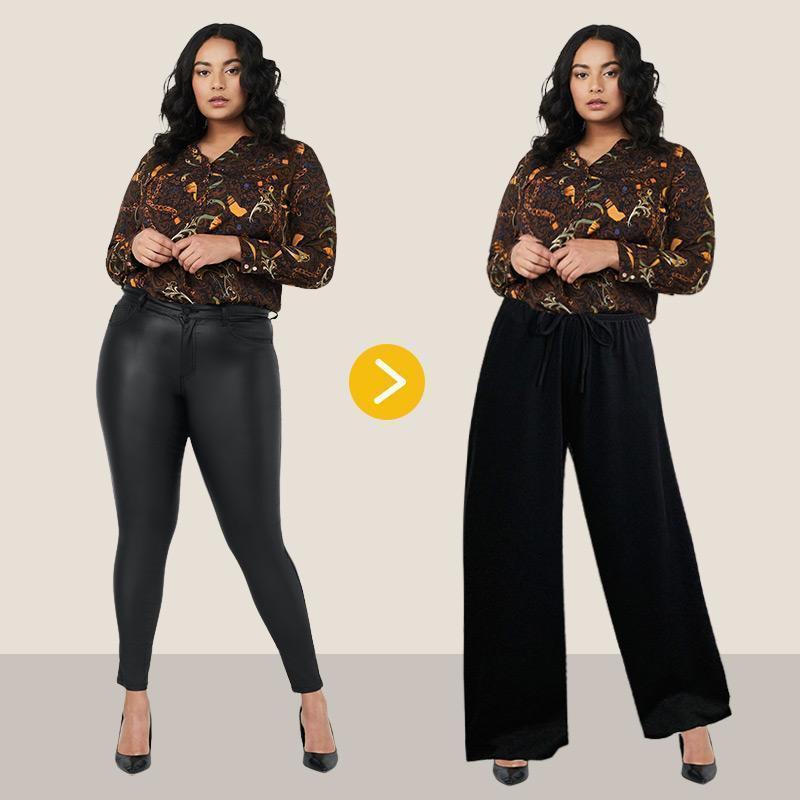 Calça Feminina Pantalona SoftLook - Super Confortável - Rinove Store